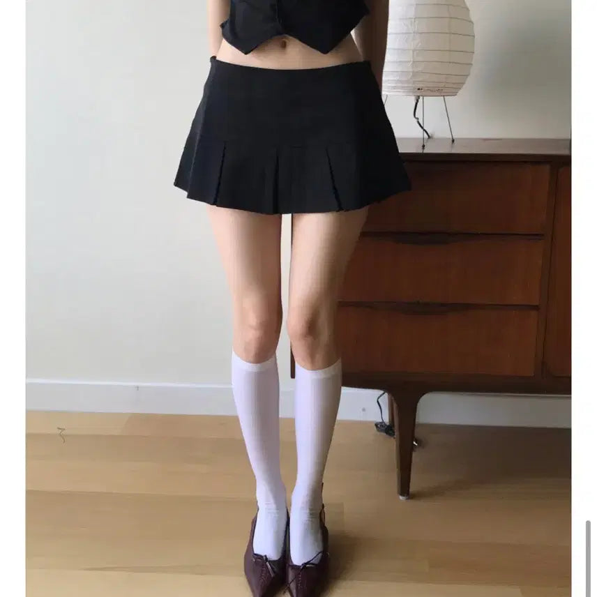 [BUNJANG] Cloudemotion Turn Pleats Low Mini Skirt / 클라우드이모션 턴 플리츠 로우 미니 스커트