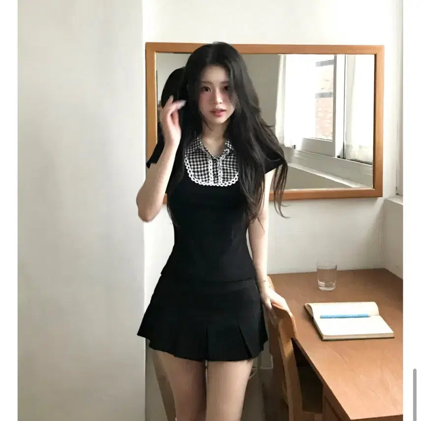 [BUNJANG] Cloudemotion Turn Pleats Low Mini Skirt / 클라우드이모션 턴 플리츠 로우 미니 스커트