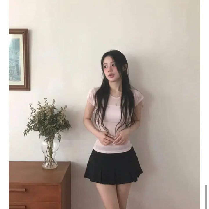 [BUNJANG] Cloudemotion Turn Pleats Low Mini Skirt / 클라우드이모션 턴 플리츠 로우 미니 스커트