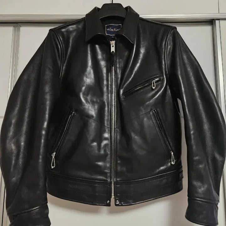 [BUNJANG] Ali Express Horsehide Leather Jacket / 알리  veluokldly 홀스하이드 가죽자켓