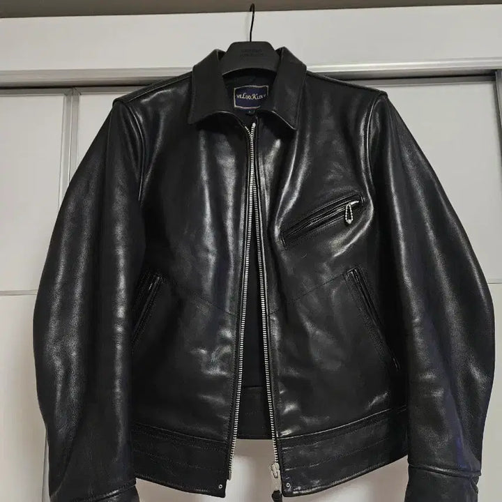 [BUNJANG] Ali Express Horsehide Leather Jacket / 알리  veluokldly 홀스하이드 가죽자켓