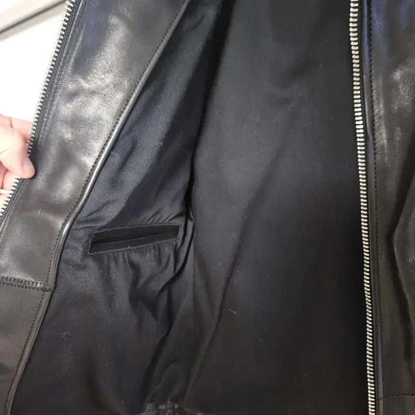 [BUNJANG] Ali Express Horsehide Leather Jacket / 알리  veluokldly 홀스하이드 가죽자켓