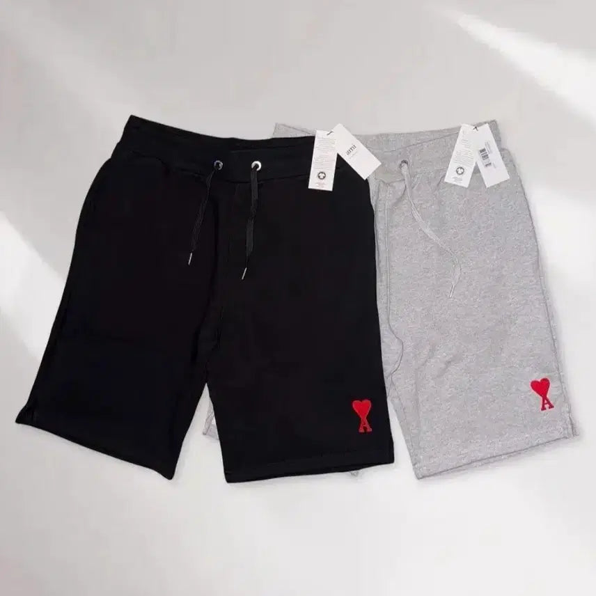 [BUNJANG] BTS Army Heart Logo Shorts (Black/Gray/Navy) / 큐알인증 아미 하트 로고 반바지 블랙/그레이/네이비