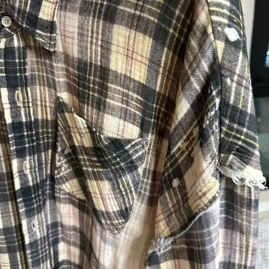 [BUNJANG] R13 Check Shirt / [S]R13 체크 셔츠(라이즈 원빈 셔츠)