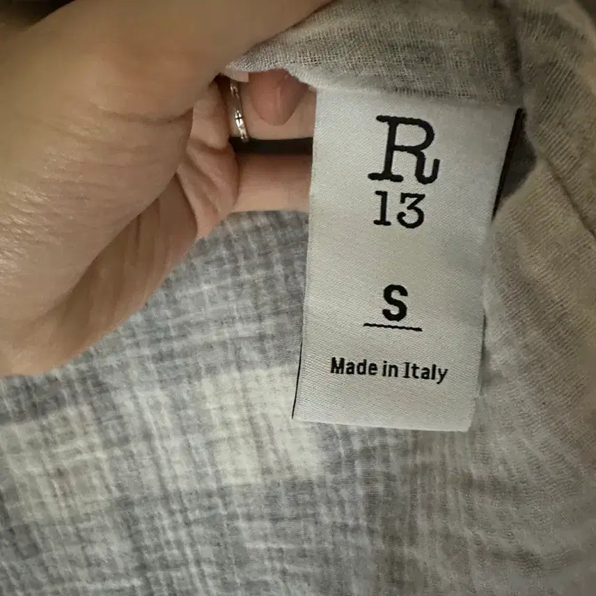 [BUNJANG] R13 Check Shirt / [S]R13 체크 셔츠(라이즈 원빈 셔츠)