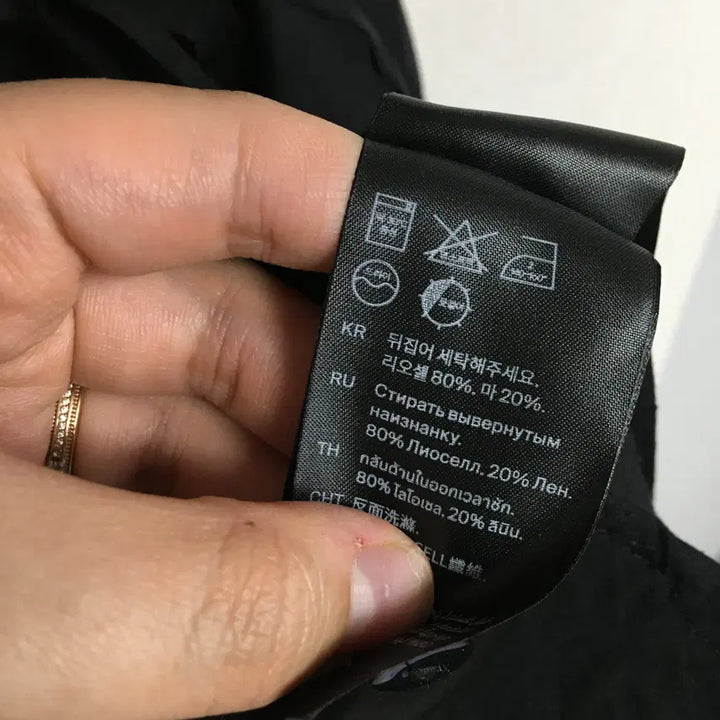 [SOLD OUT] COS 코스 린넨 랩 원피스 xs