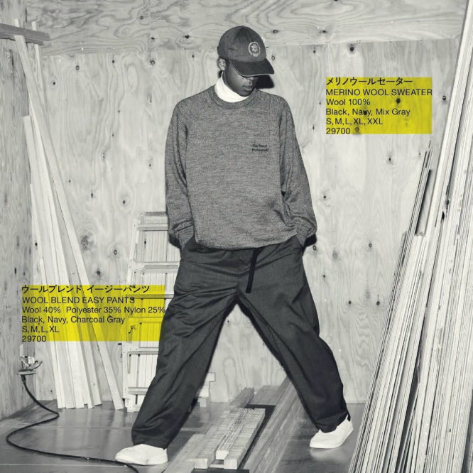 [BUNJANG] ENNOY Merino Wool Sweater Navy XXL / 엔노이 ENNOY 25aw 메리노 울 스웨터 네이비 XXL