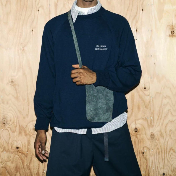 [BUNJANG] ENNOY Merino Wool Sweater Navy XXL / 엔노이 ENNOY 25aw 메리노 울 스웨터 네이비 XXL