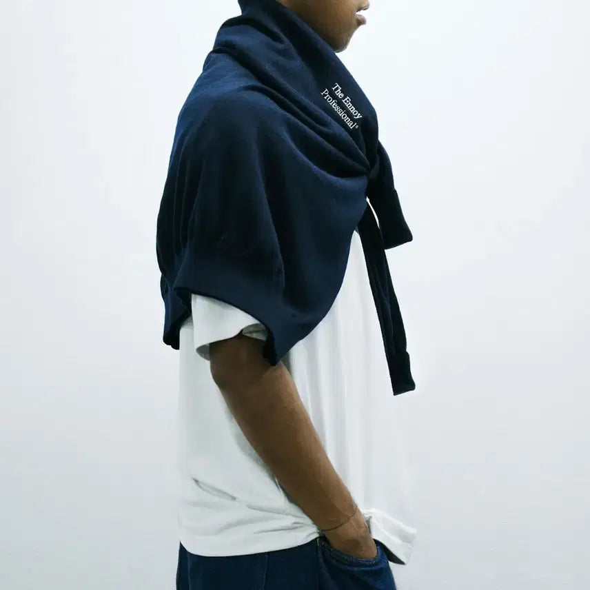 [BUNJANG] ENNOY Merino Wool Sweater Navy XXL / 엔노이 ENNOY 25aw 메리노 울 스웨터 네이비 XXL