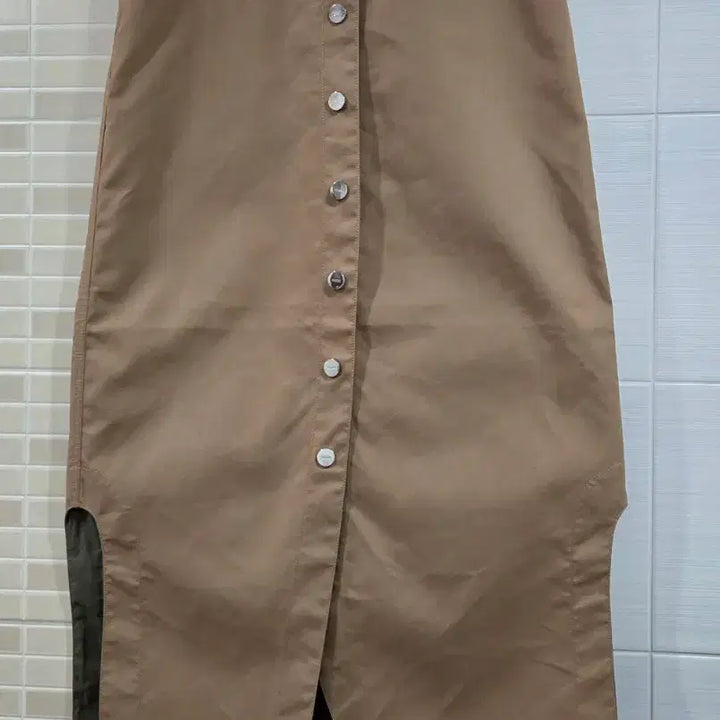 [SOLD OUT] 가니 GANNI 버튼 롱 스커트 베이지