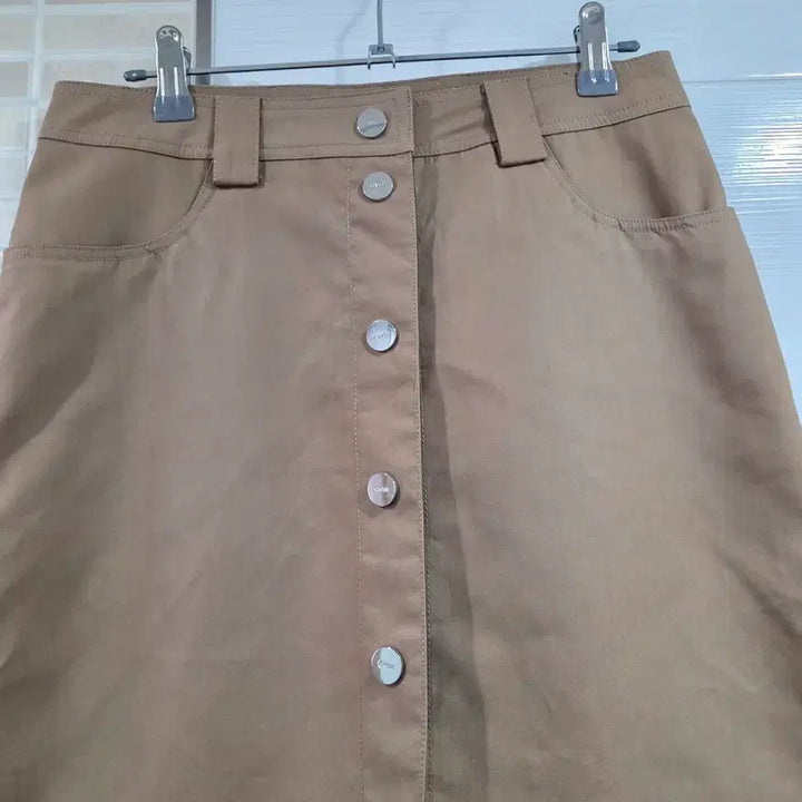 [SOLD OUT] 가니 GANNI 버튼 롱 스커트 베이지