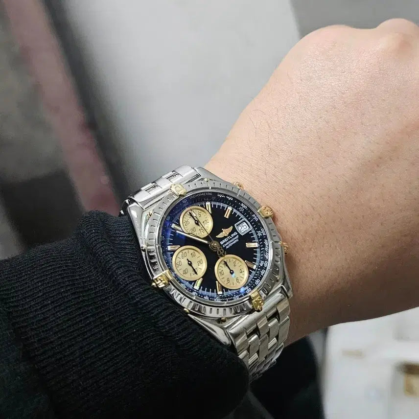 [BUNJANG] Breitling Chronomat Black Dial Watch / [급매] 브라이틀링 황금날개 크로노맷 검판