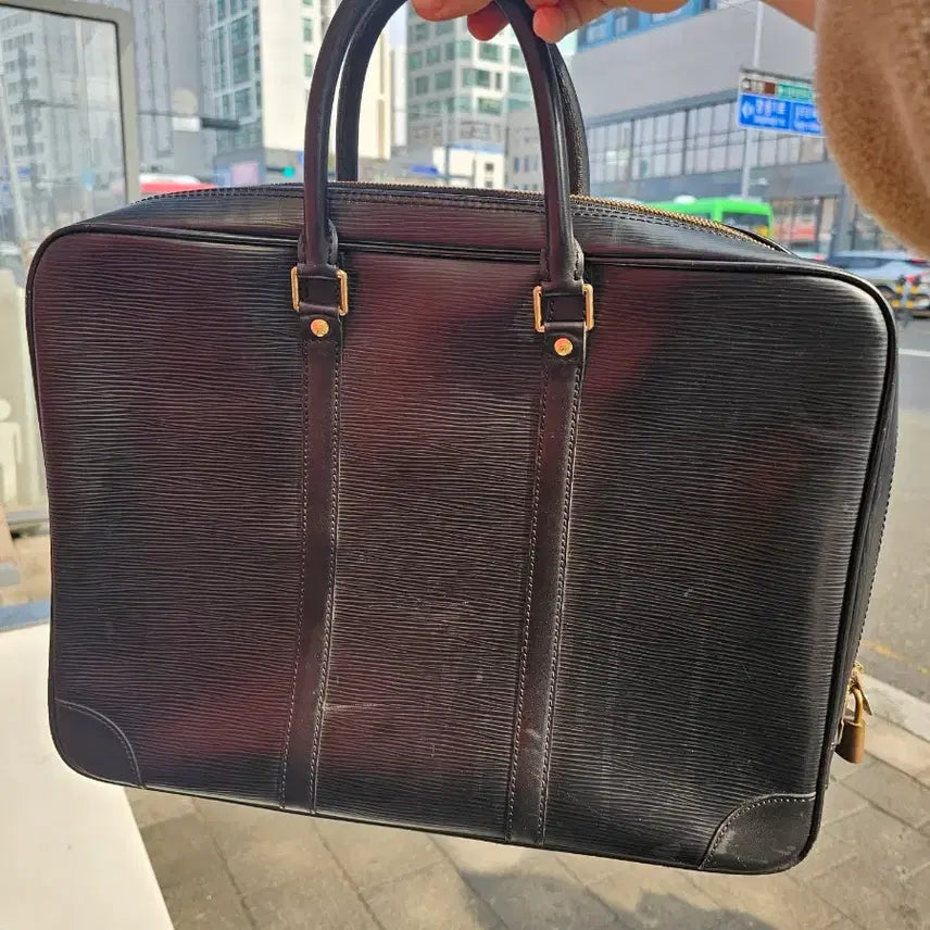 [BUNJANG] Louis Vuitton Epi Black Briefcase M54472 / 루이비통 에피 블랙 서류 가방 M54472