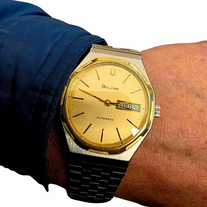 [BUNJANG] Bulova Vintage Automatic Watch / 빈티지 부로바(Bulova) 콤비 오토매틱 시계