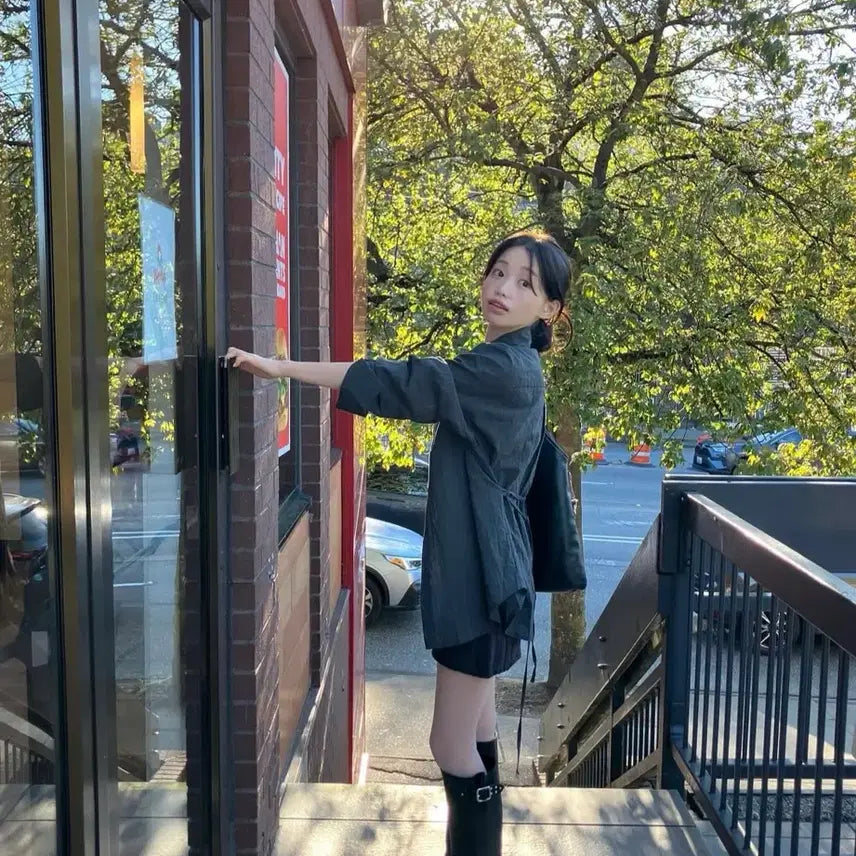 [BUNJANG] Young & Rich Belted Line Shirt / (새상품)영앤리치 벨티드 라인 셔츠