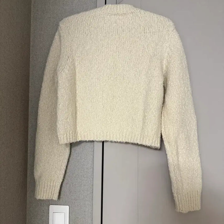 [BUNJANG] Ore Ivory Knit Crop Pullover / Ore 오어 아이보리 니트 크롭 풀오버