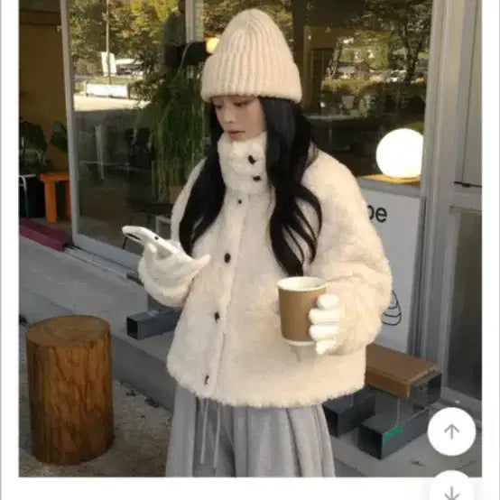 [BUNJANG] Fuzzy Fleece Jacket / 에이블리 뽀글이 양털 자켓 교신 ㄱㄴ