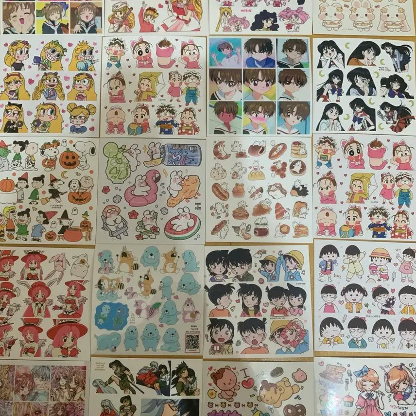 [BUNJANG] Assorted Character Stickers Bundle Set / 인스 스티커 다꾸용품 일괄