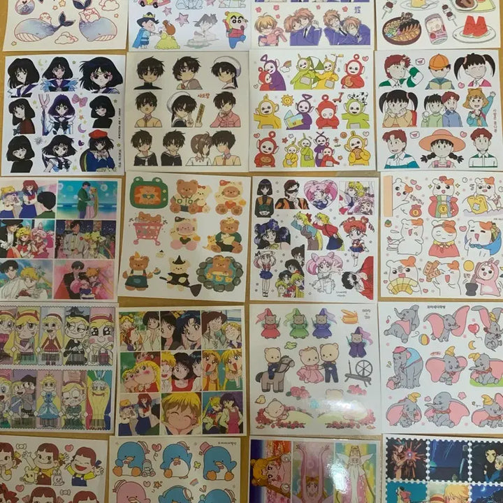 [BUNJANG] Assorted Character Stickers Bundle Set / 인스 스티커 다꾸용품 일괄