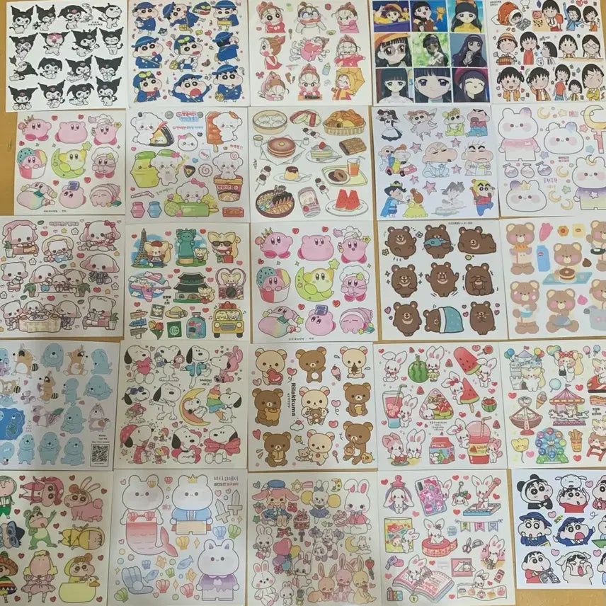 [BUNJANG] Assorted Character Stickers Bundle Set / 인스 스티커 다꾸용품 일괄