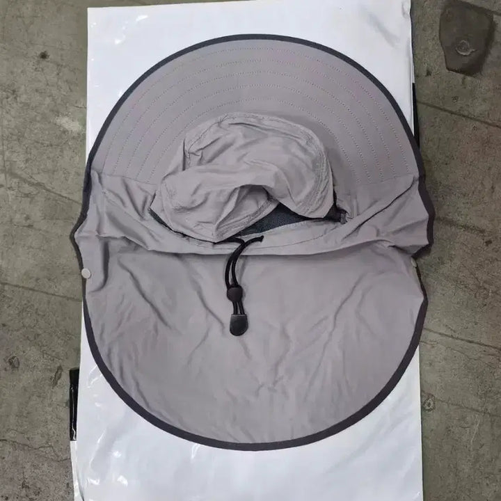[BUNJANG] Bucket Hat Fishing Camping Hat Sun Protection Hat - Light Gray / 챙모자 벙거지모자 등산 낚시 캠핑 모자 자외선차단모자마스크 / 연한 회색