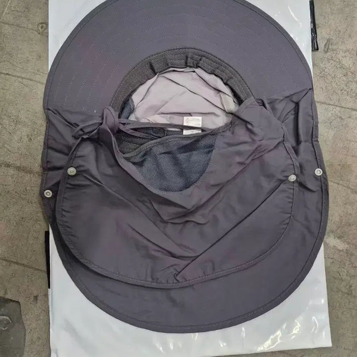 [BUNJANG] Bucket Hat Fishing Camping Hat Sun Protection Hat - Light Gray / 챙모자 벙거지모자 등산 낚시 캠핑 모자 자외선차단모자마스크 / 연한 회색