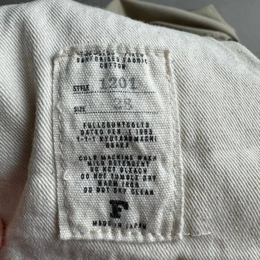 [BUNJANG] Fullcount 1201 Khaki Chino Pants / Fullcount 풀카운트 1201 카키 28