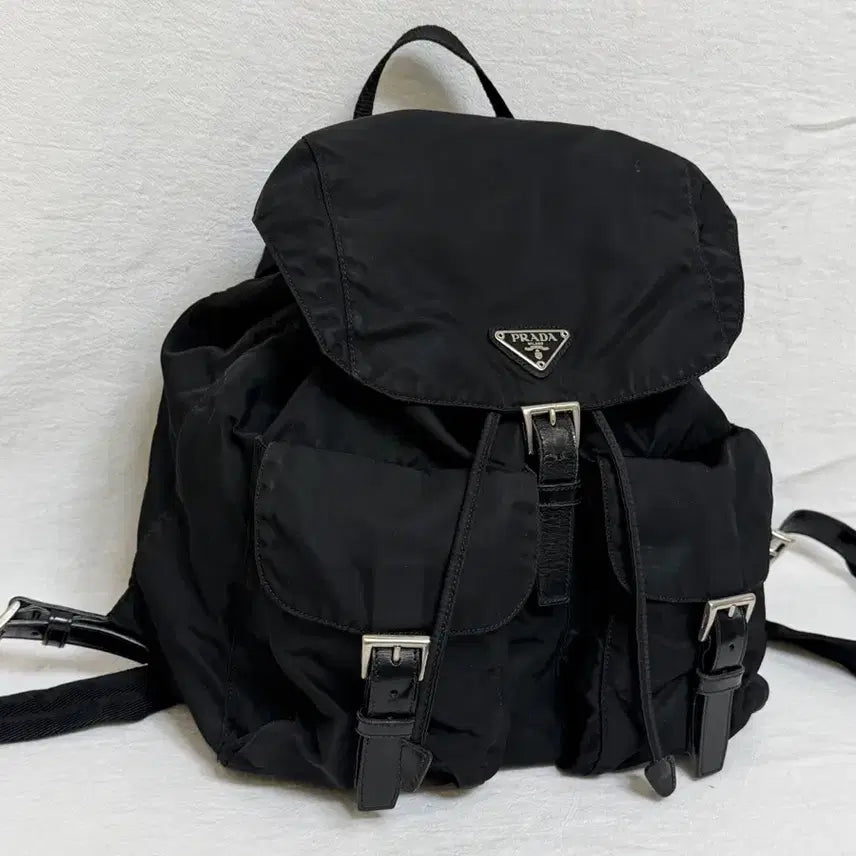 [BUNJANG] Prada Pocono Nylon Medium Backpack / 정품 프라다 포코노 나일론 미디움 백팩 블랙