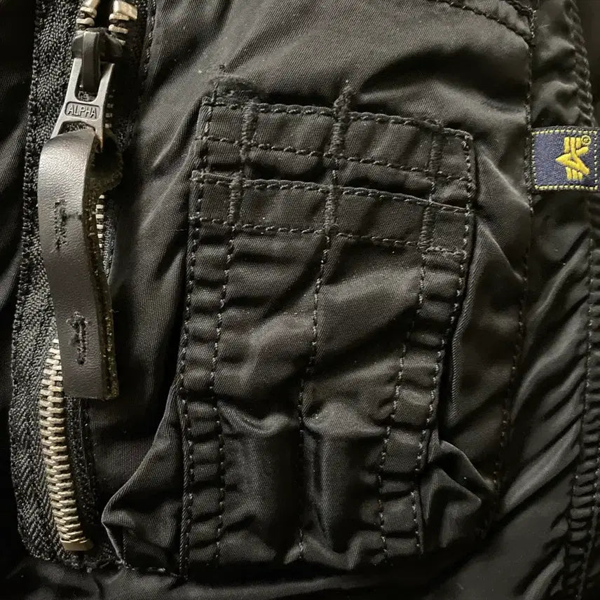 [BUNJANG] Alpha Industries N3B XL Black Jacket / 알파인더스트리 N3B XL 블랙