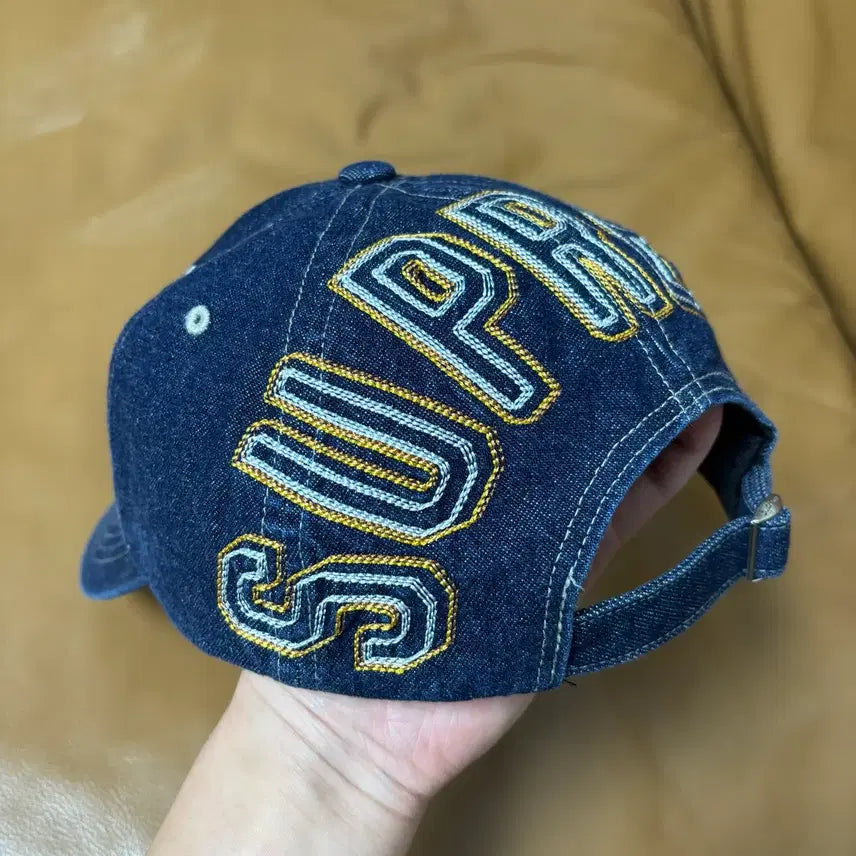 [BUNJANG] Supreme 6 Panel Ball Cap 23FW Back Arc Denim / 슈프림 6패널 볼캡 모자 23fw 백 아크 데님
