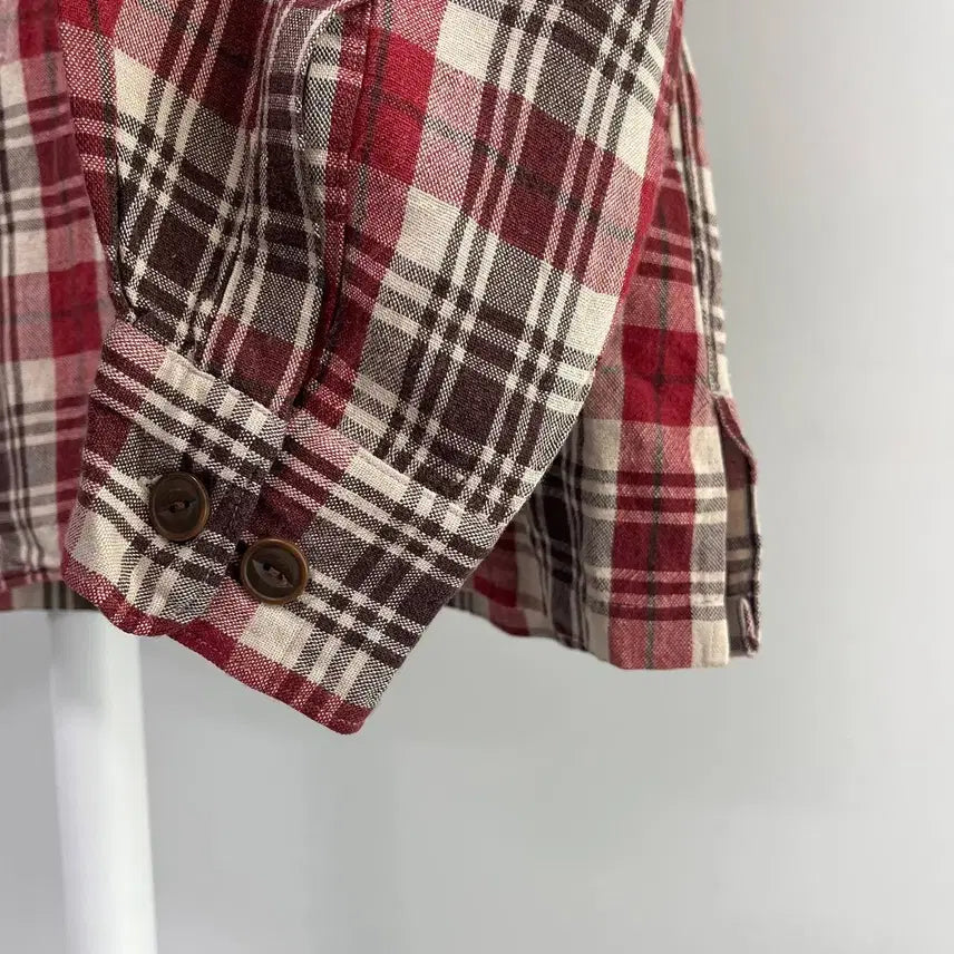 [BUNJANG] Ralph Lauren Vintage Check Open Collar Shirt / [L] 찹스 랄프로렌 빈티지 체크 오픈카라 셔츠