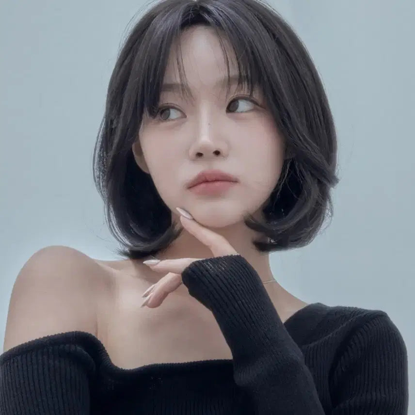 [BUNJANG] Pinkage Short Bob Hair Wig (Natural Black) / 핑크에이지) 숏 단발 베베컷펌 (내추럴블랙) 판매합니다