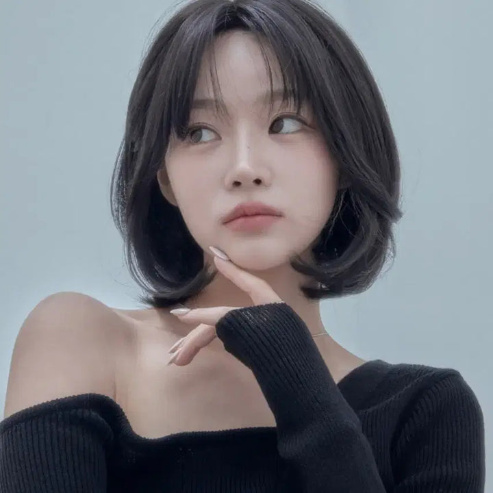 [BUNJANG] Pinkage Short Bob Hair Wig (Natural Black) / 핑크에이지) 숏 단발 베베컷펌 (내추럴블랙) 판매합니다