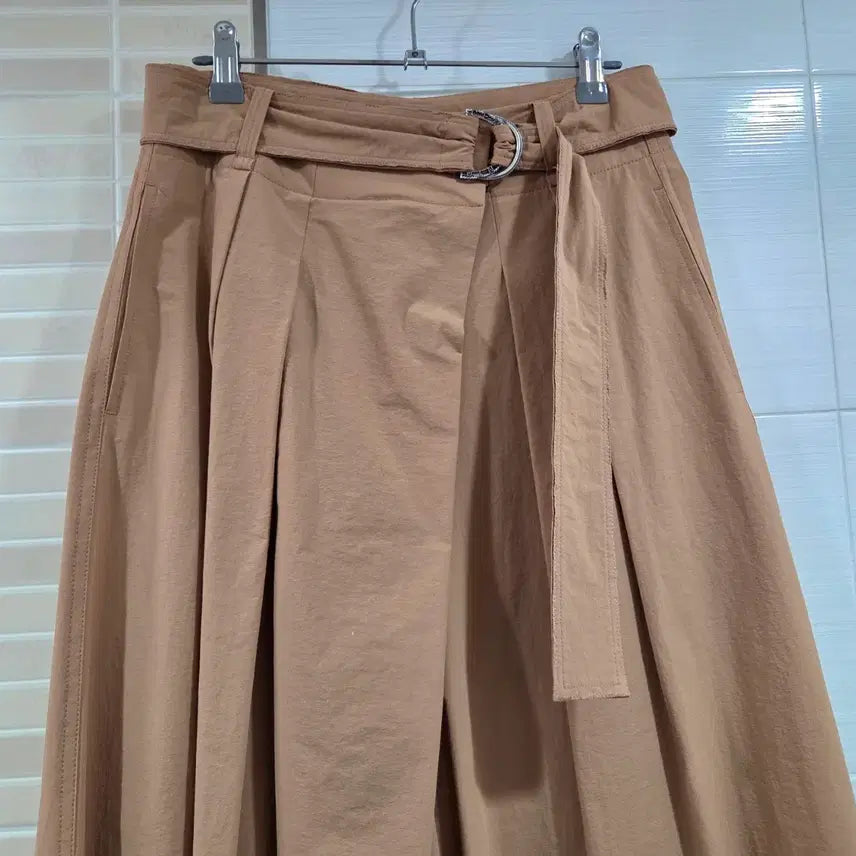 [BUNJANG] MINE Beige Flare Long Pants / (한섬)마인MINE 베이지 플레어 롱 팬츠