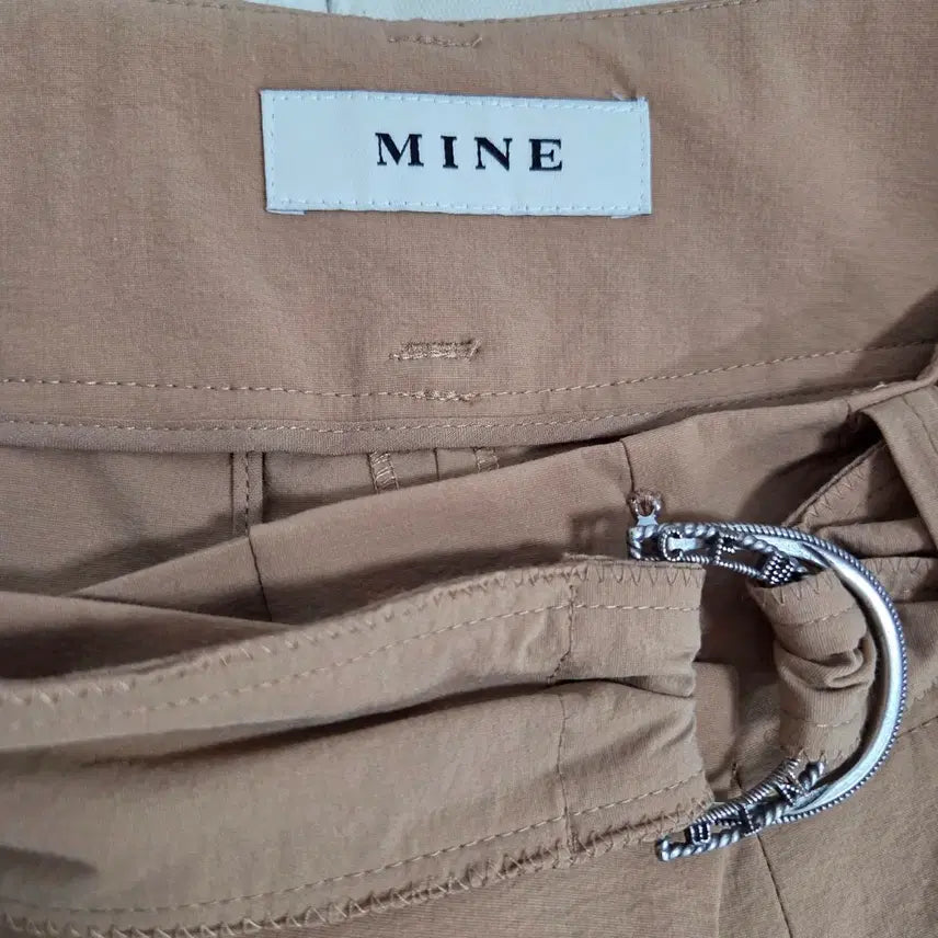 [BUNJANG] MINE Beige Flare Long Pants / (한섬)마인MINE 베이지 플레어 롱 팬츠