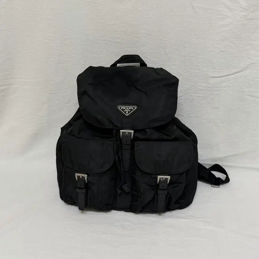 [BUNJANG] Prada Pocono Nylon Medium Backpack Black / 정품 프라다 포코노 나일론 미디움백팩 블