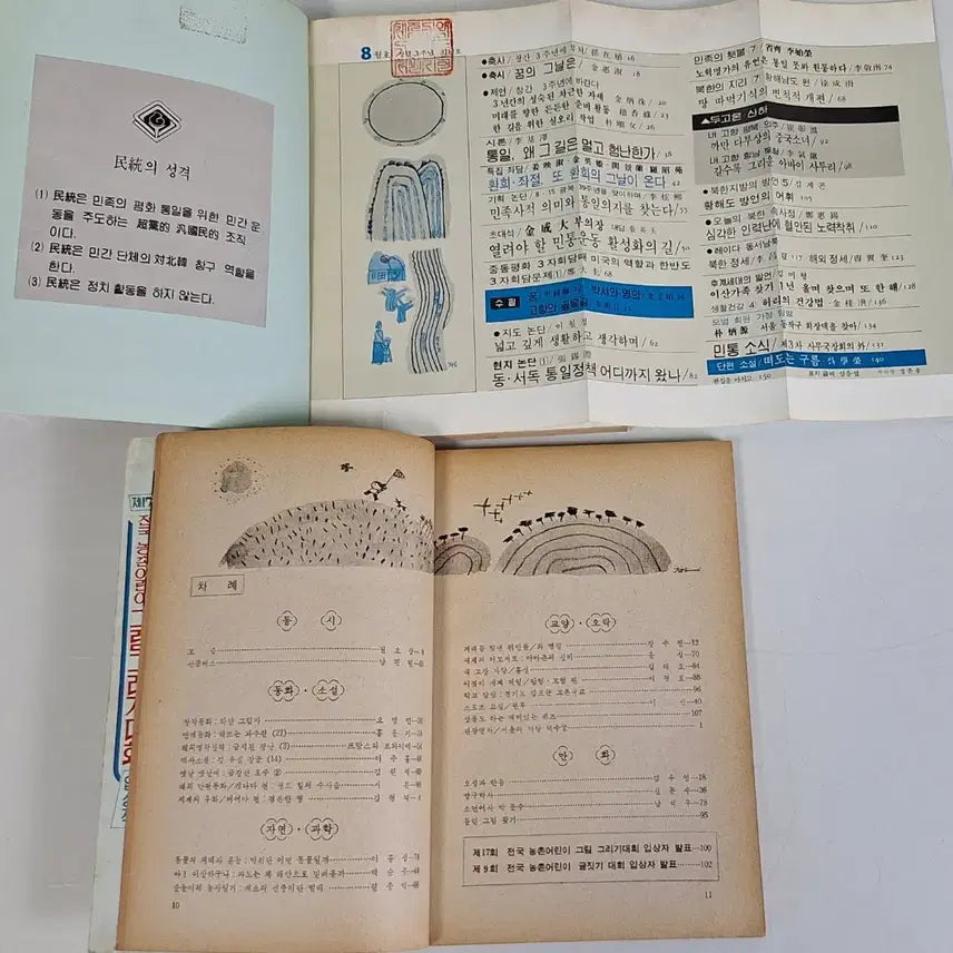 [BUNJANG] Historical Education Material Bundle Set / 근대사 수집 교육 자료 새농민 통일 신인간 6권