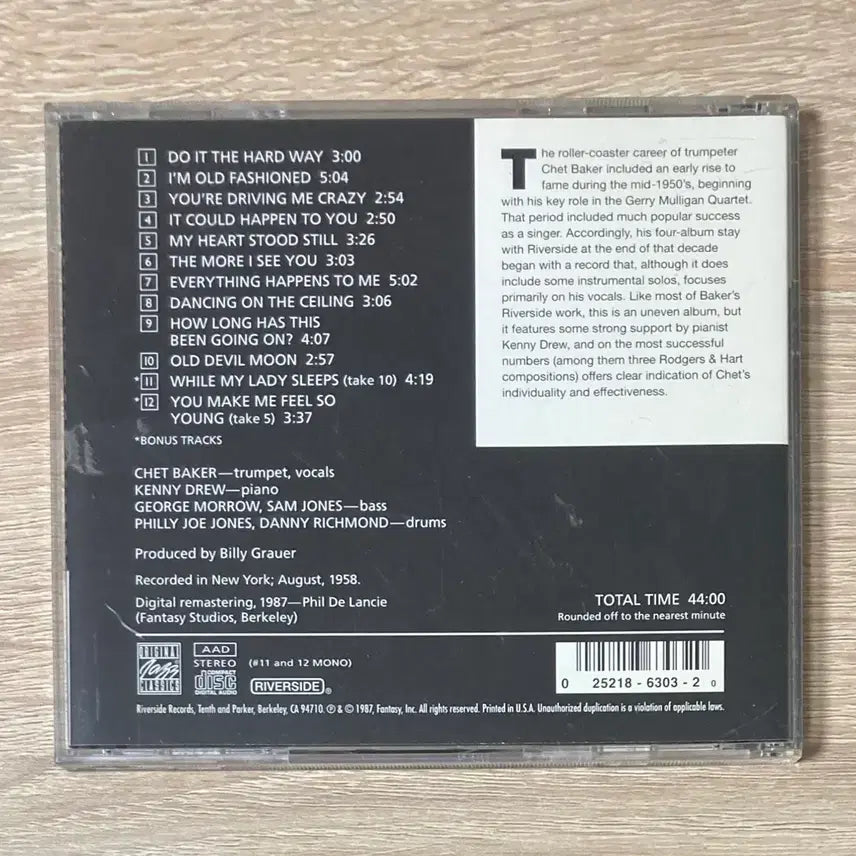 [BUNJANG] 쳇 베이커 - It Could Happen To You CD 판매 / 쳇 베이커 - It Could Happen To You CD 판매