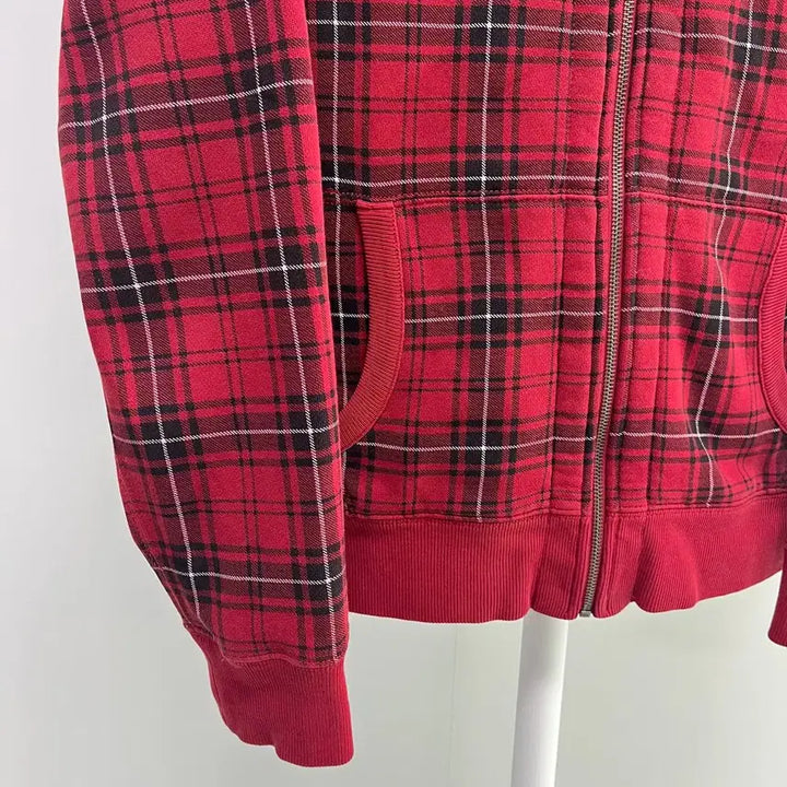 [BUNJANG] Ralph Lauren Tartan Check Hoodie Zip-up / [L] 폴로 랄프로렌 타탄체크 후드 집업