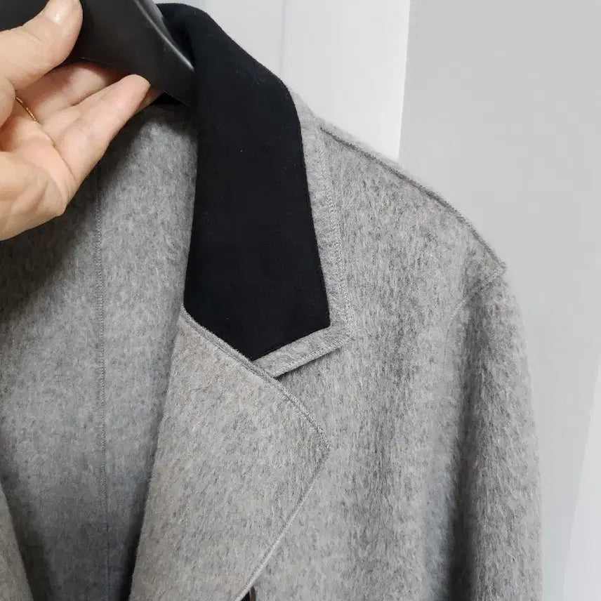 [BUNJANG] ALPAKA Long Double Coat / 울 알파카 롱 더블 코트