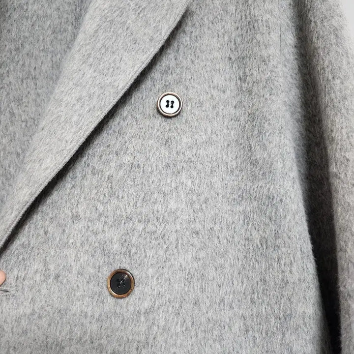 [BUNJANG] ALPAKA Long Double Coat / 울 알파카 롱 더블 코트