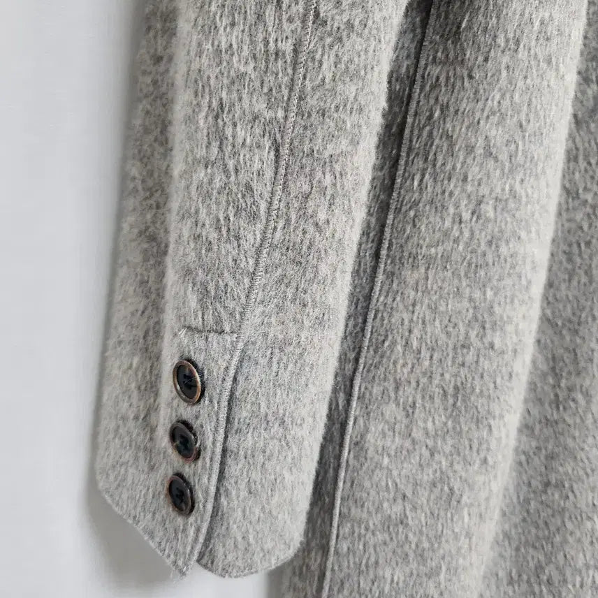 [BUNJANG] ALPAKA Long Double Coat / 울 알파카 롱 더블 코트