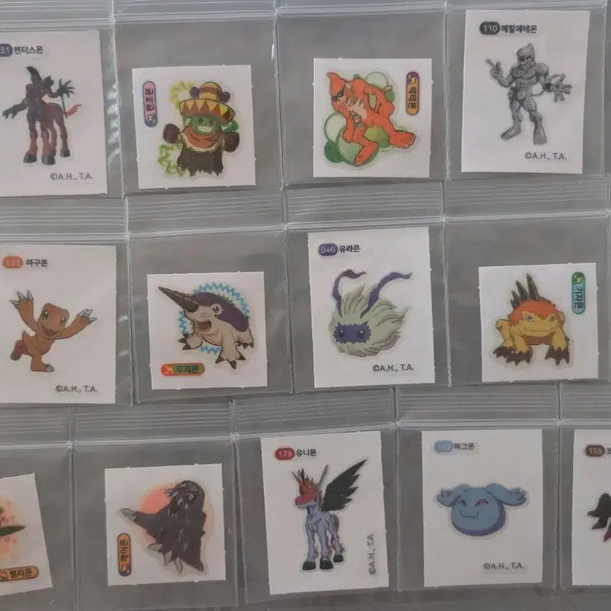 [BUNJANG] Digimon Sticker Set / 디지몬띠부씰, 디지몬스티커