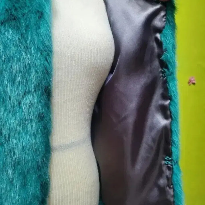 [BUNJANG] Molly Olly Mini Fur Coat / 몰리올리 / 브랜드/박시핏 /  미니 퍼코트 / 줄가라코트/여성코트