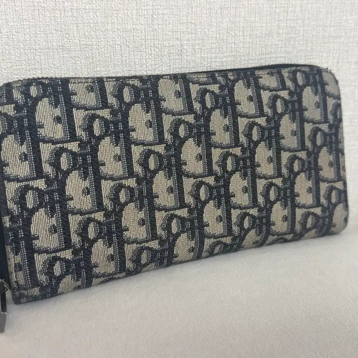 [BUNJANG] Dior Dior Oblique Jacquard Zip Around Long Wallet / [정품] 디올 오블리크 자카드 지퍼돌이 장지갑
