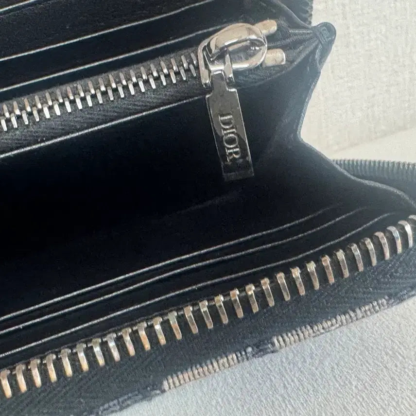 [BUNJANG] Dior Oblique Jacquard Zip Around Wallet / [정품] 디올 오블리크 자카드 지퍼돌이 장지갑