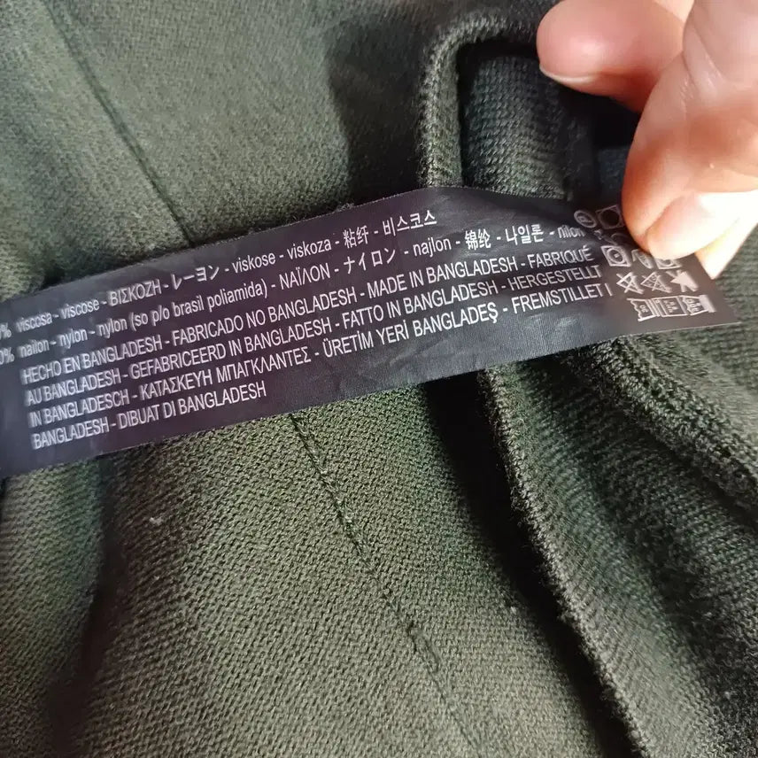 [BUNJANG] ZARA Long Cardigan - Khaki (Size 90-95) / 자라 ZARA 니트롱 가디건 카키색90~95사이  봄가을 62159