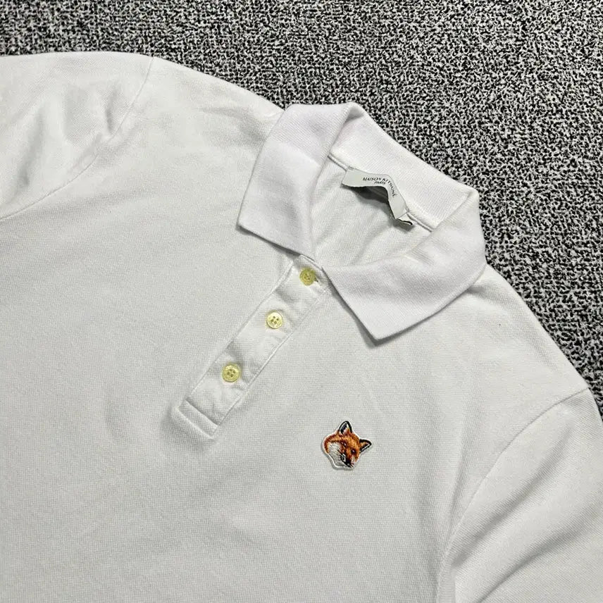 [BUNJANG] Maison Kitsune Fox Head Patch Polo Shirt / 메종키츠네(Maison kitsune) 폭스헤드 패치 카라티