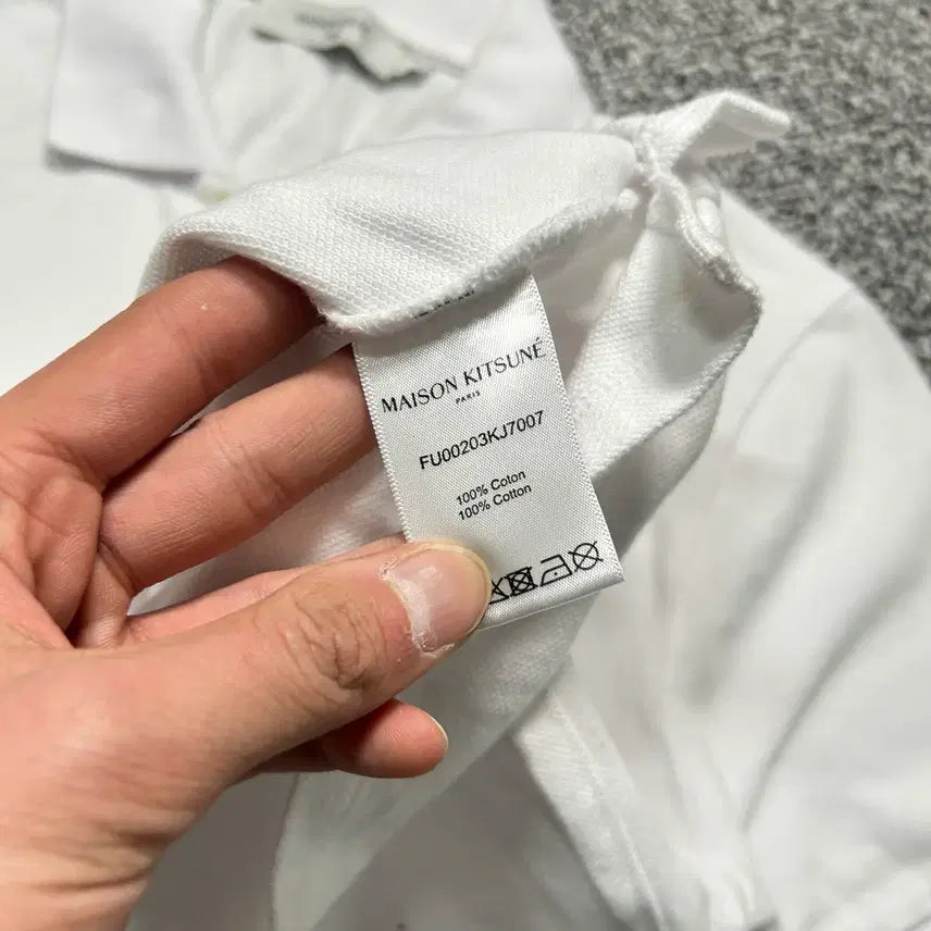 [BUNJANG] Maison Kitsune Fox Head Patch Polo Shirt / 메종키츠네(Maison kitsune) 폭스헤드 패치 카라티