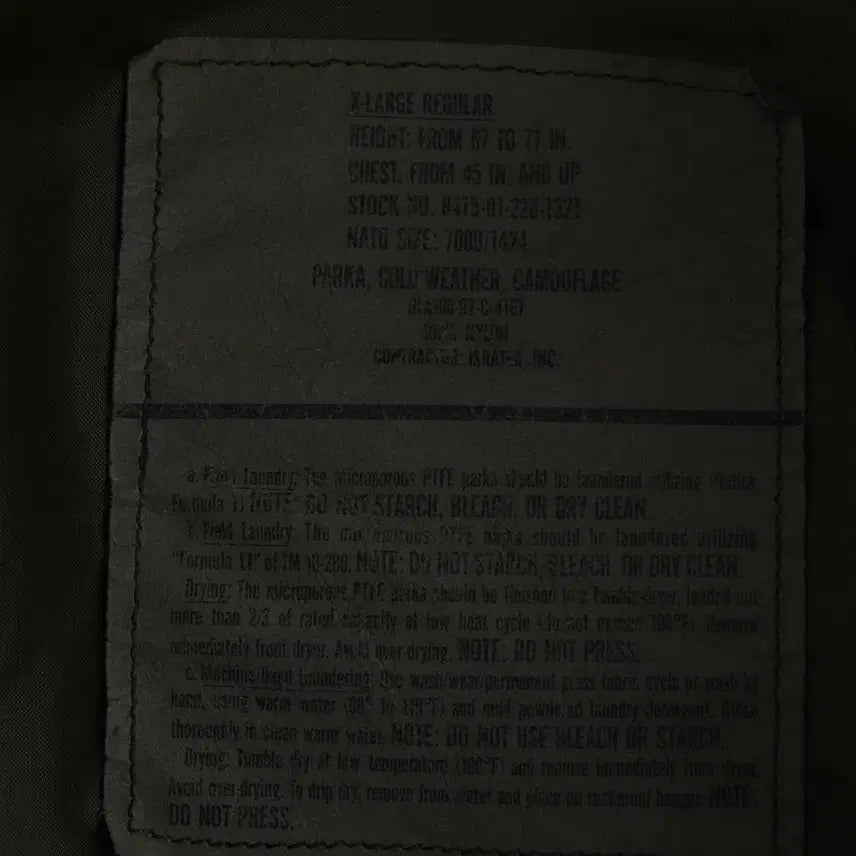 [BUNJANG] ECWCS Woodland Camo Gore-Tex Parka (XL) / ECWCS 오리지날 우드랜드 카모 미군 고어텍스 파카 (XL)